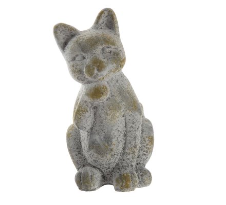 Statue Chat Deco En Resine Effet Vieilli Interieur Exterieur 2844